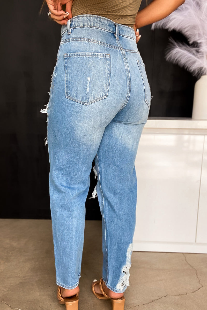 Wish Come True Medium Wash Straight Jeans