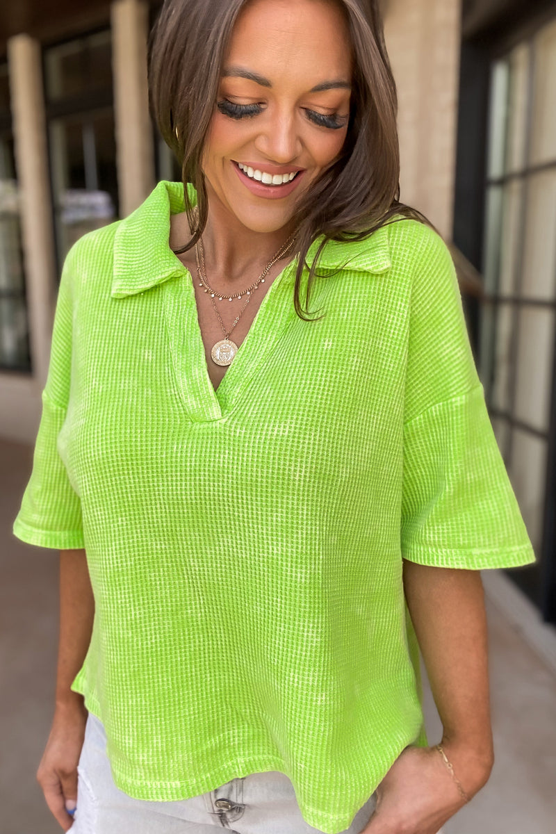 Here Comes The Sun Lime Top