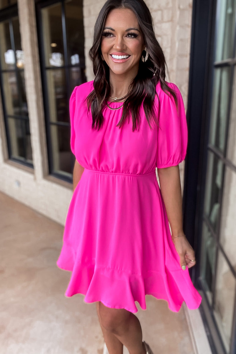 Media Darling Hot Pink Dress