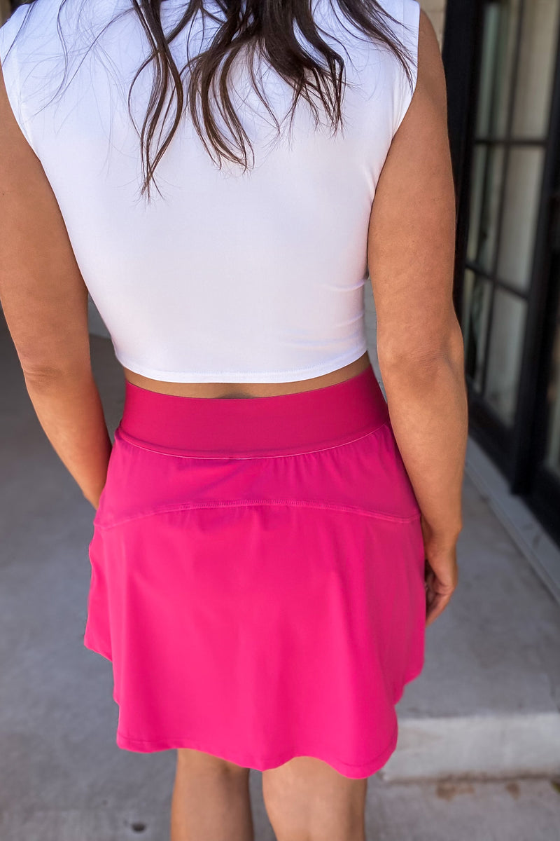 Swoop Pink Active Tennis Skort