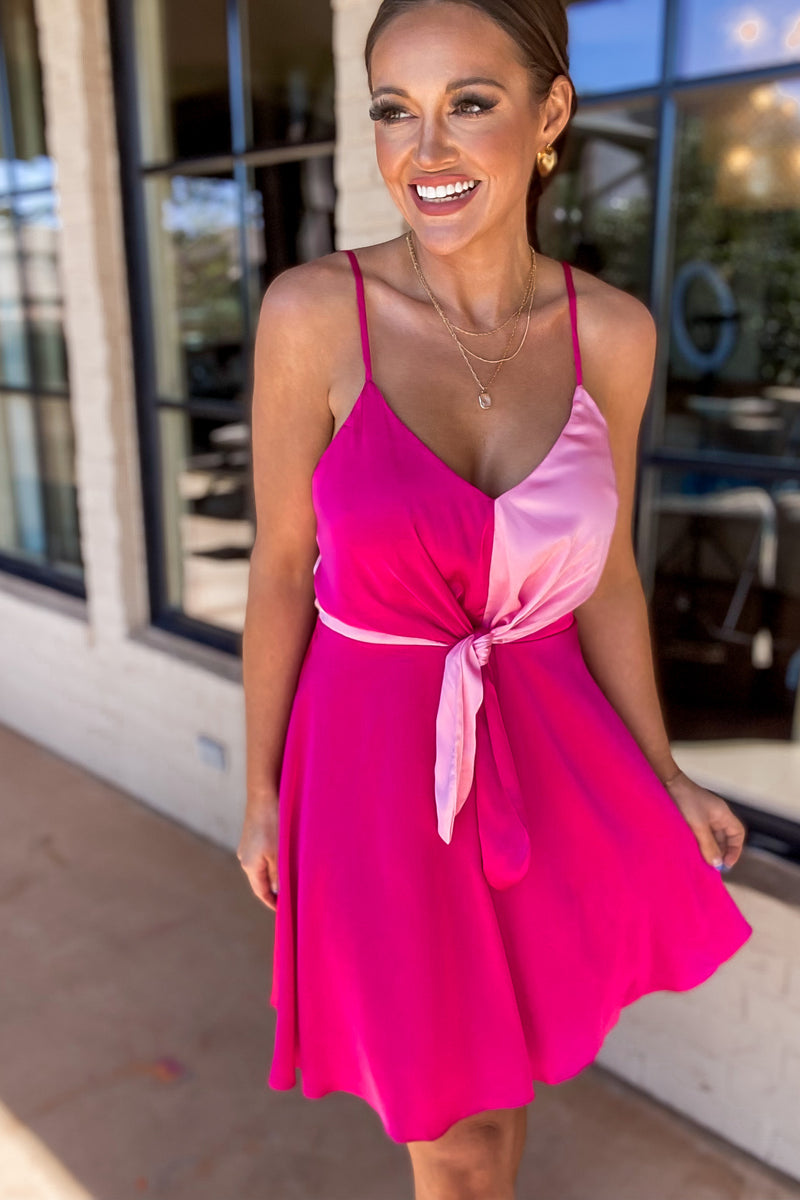 Unseen Beauty Fuchsia And Pink Dress