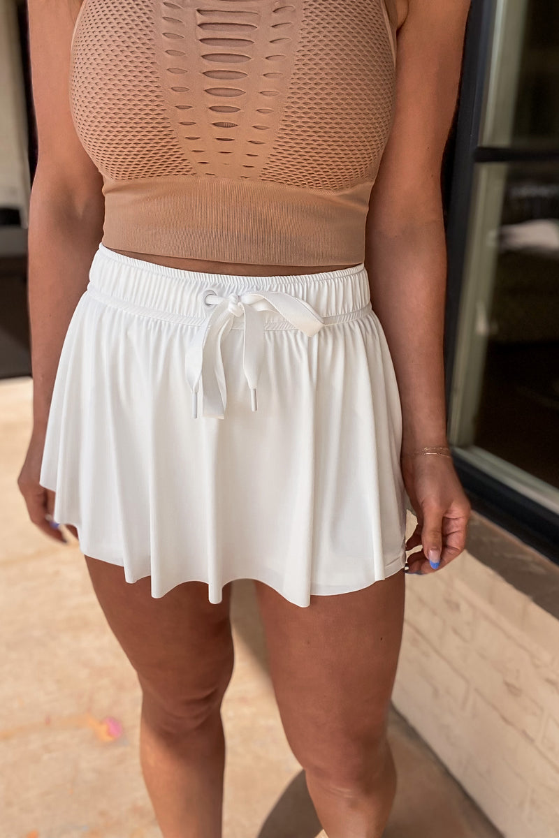 Fashion Forward White Skort