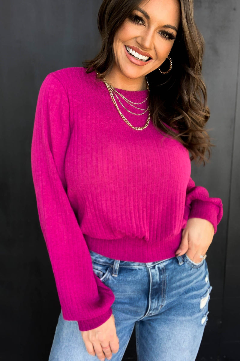 L/S BACK OPEN TIE TOP